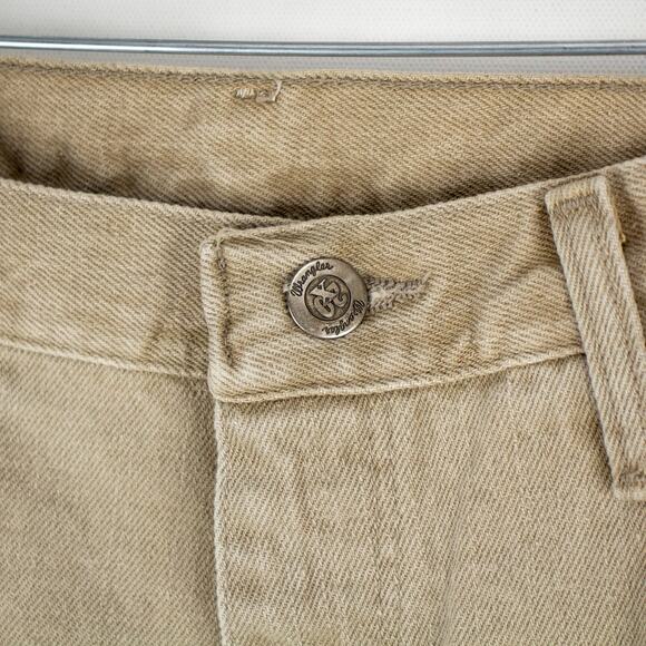 Wrangler Men's 20X Jeans 5-Pocket Tan Cotton 35x34 Relaxed Straight Leg New Flaw - Picture 5 of 11